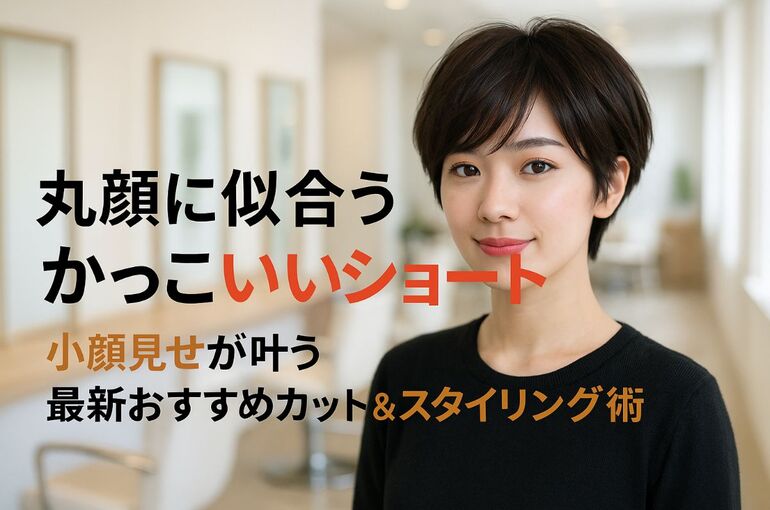 18ショートカット かっこいい 丸顔