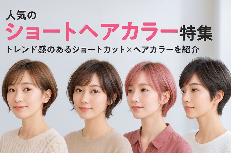 12 ショートカット ヘアカラー