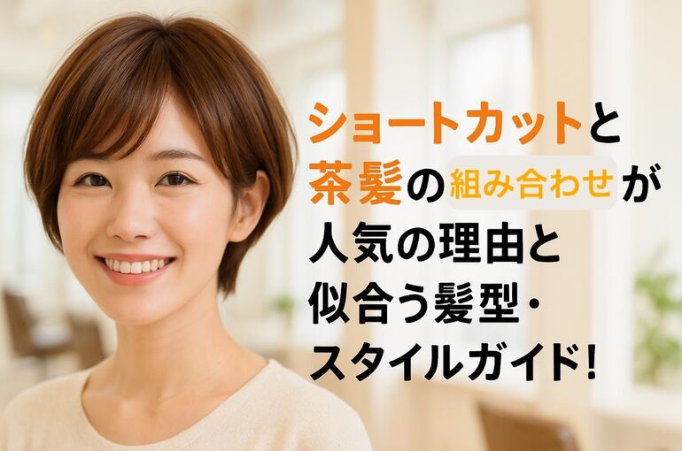 12 ショートカット 茶髪