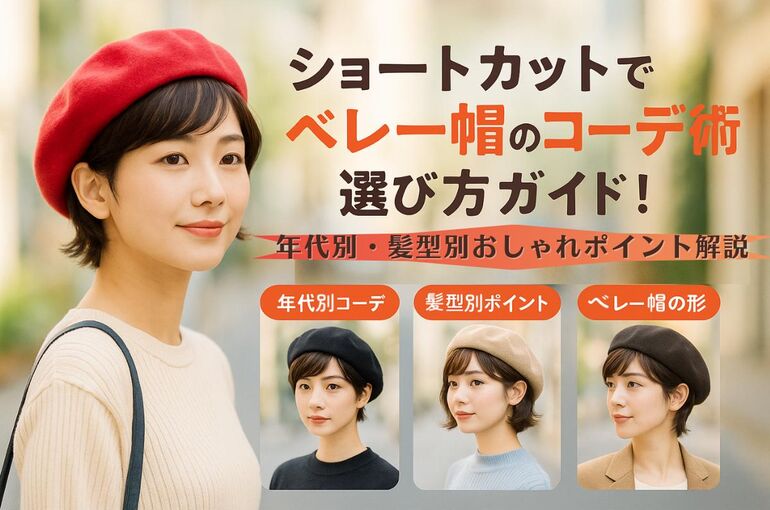 06 ショートカット ベレー帽
