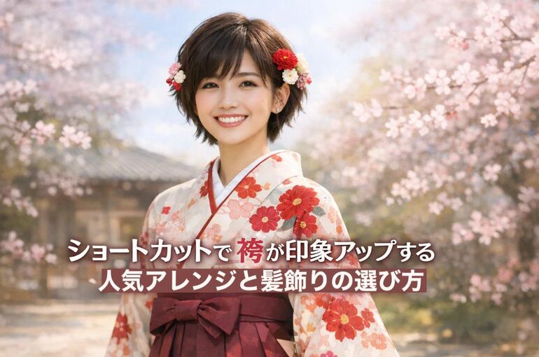 18 ショートカット 袴