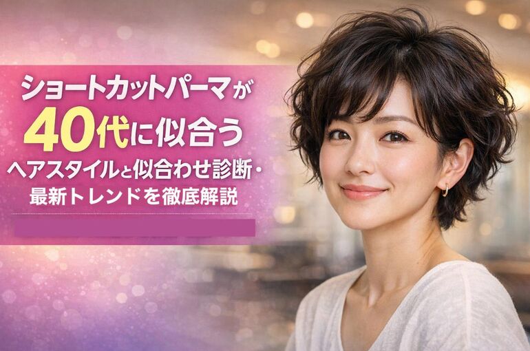 06 ショートカット パーマ 40代