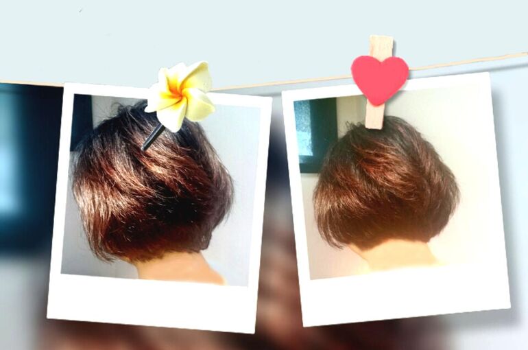 ショートカット インナーカラー