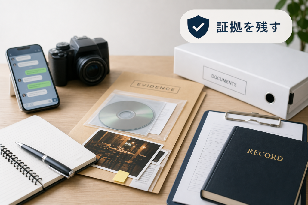 不倫の話し合いを有利に進める証拠保全と書面の作成方法