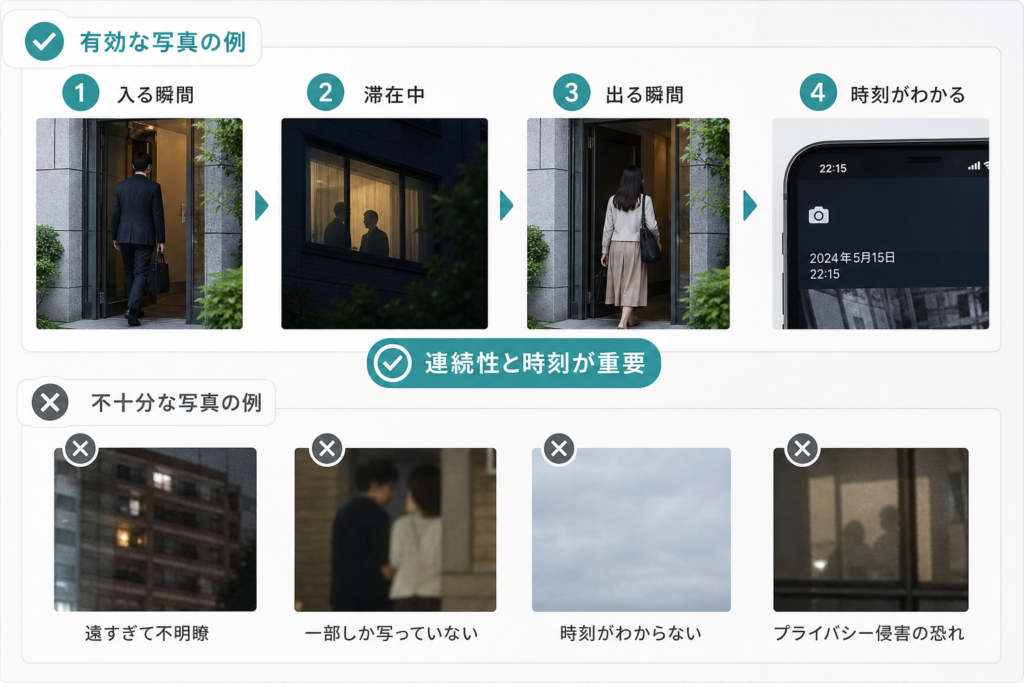 有効な写真の具体例と不十分な写真を見分けるポイント