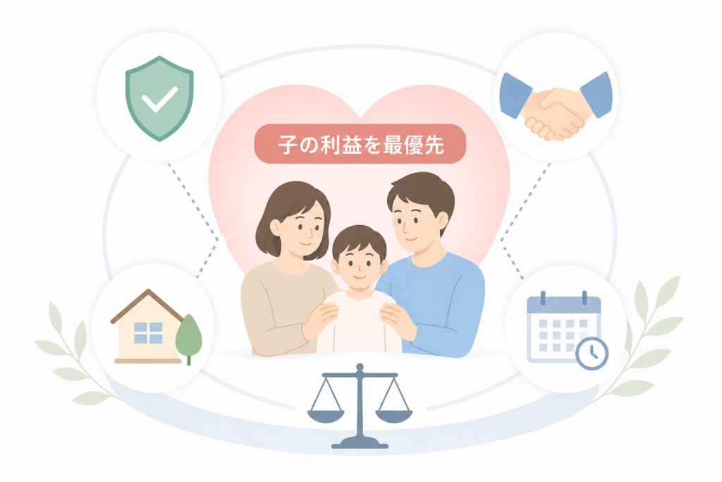 親権・監護・面会交流の「子の利益」を基準とした決め方