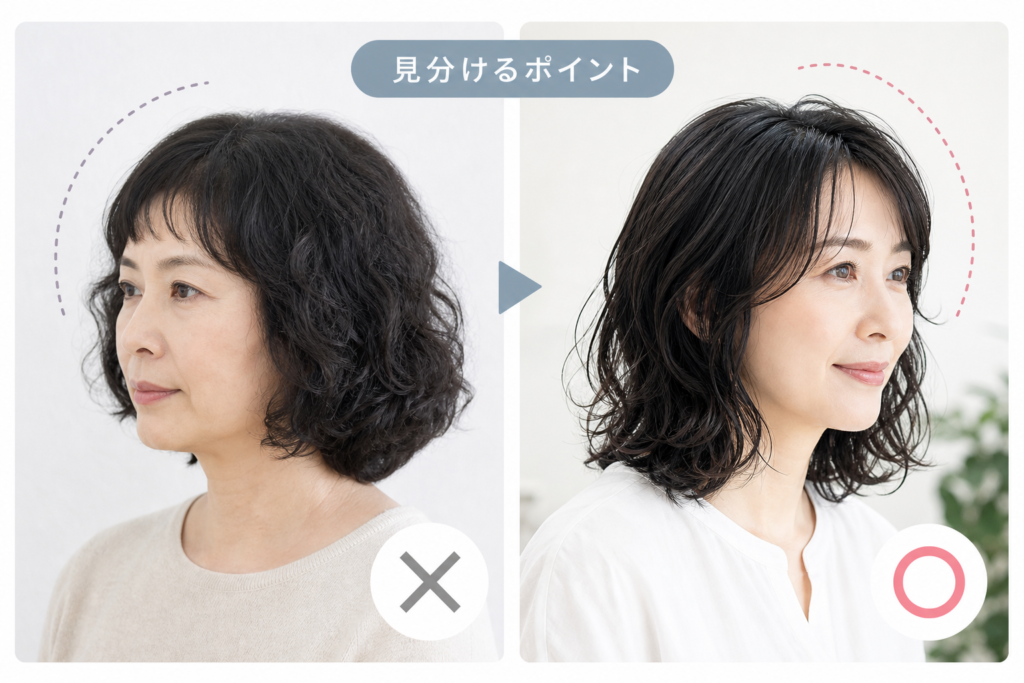 おばさんパーマとおしゃれ見えパーマの見分け方