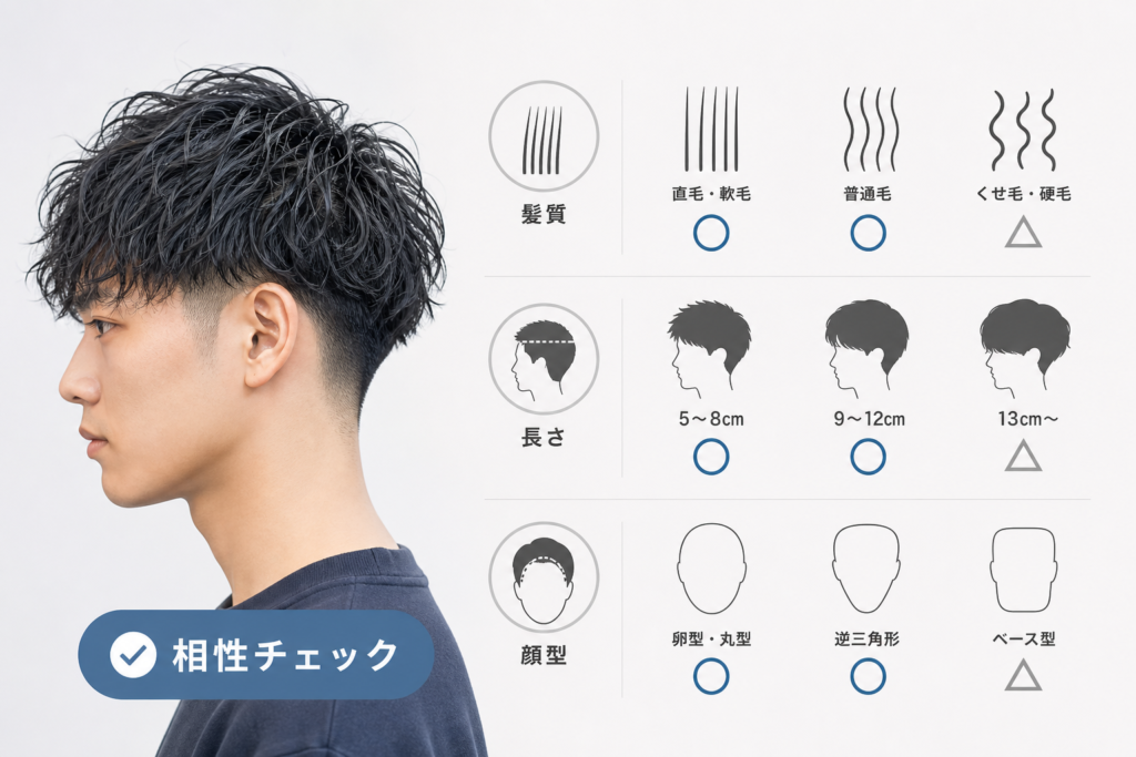 エッジパーマとはが似合う髪質・長さの判定|失敗しない相性チェック