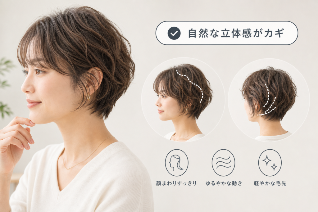 ショートやボブでパーマが老けて見えないようにするコツ