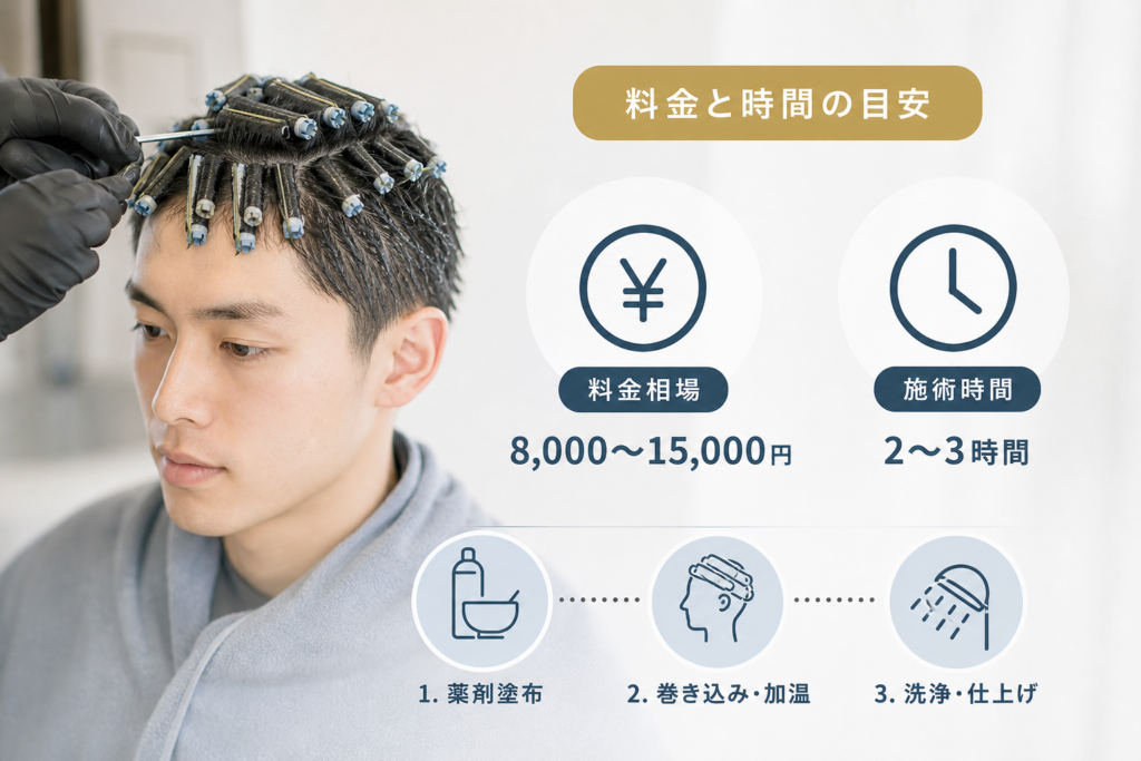 パンチパーマの料金や施術時間相場を今ドキ感覚でチェック！
