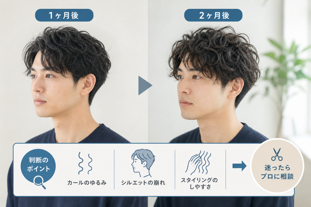 パーマ1ヶ月後・2ヶ月後の変化と判断に迷ったときの見極め法