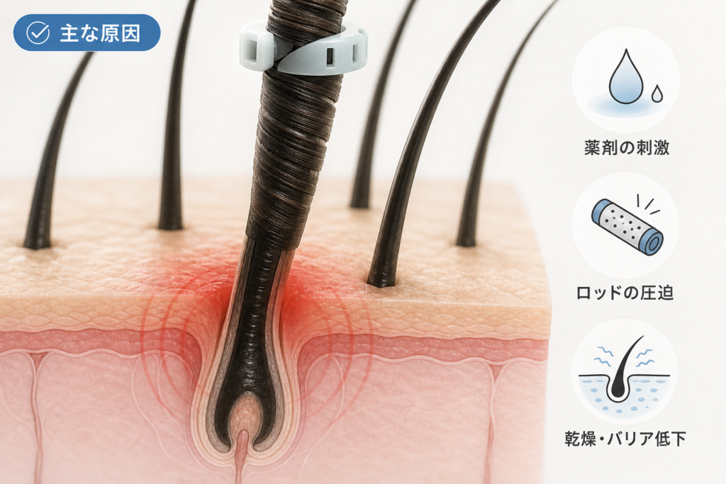 パーマで頭皮が痛い原因を解説