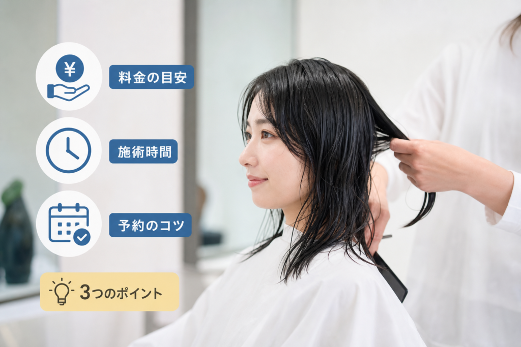 パーマを落としたい時美容院での料金・時間の実際と予約のコツ