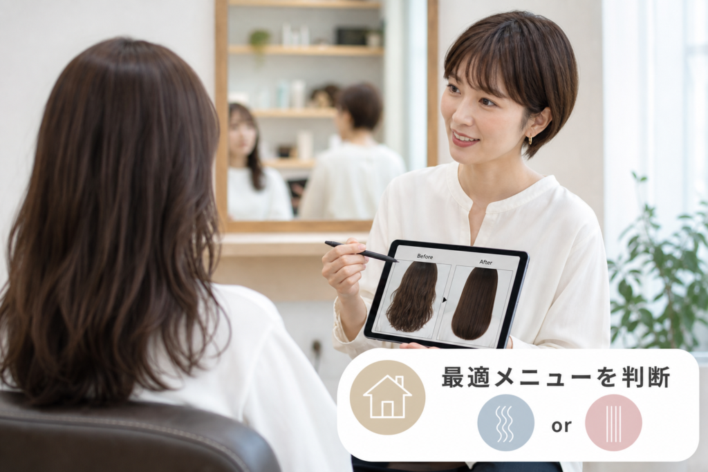 パーマを落とす方法の美容院選び｜ストレート・縮毛矯正の最適判断