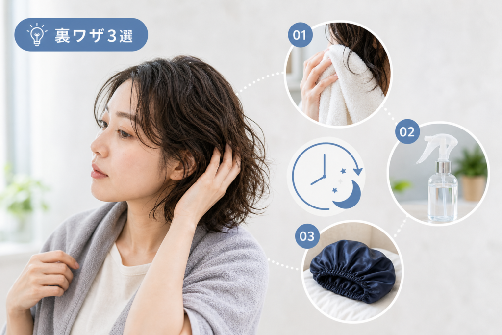 パーマ当日から翌朝までの緊急ケアと洗髪裏ワザ