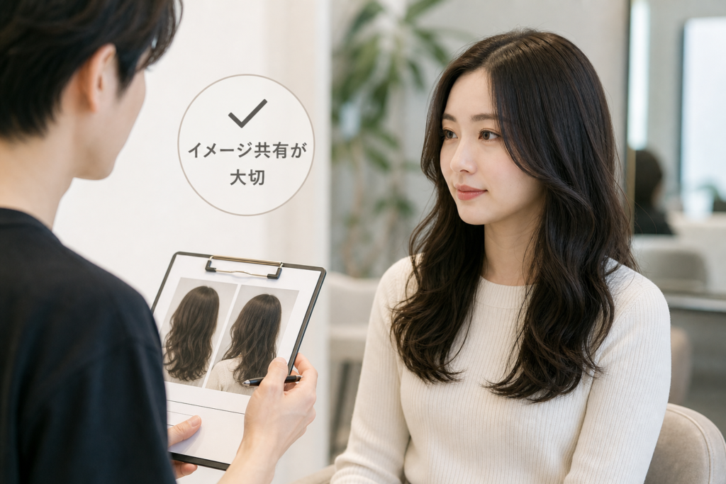 ワンレン強めパーマのオーダー、失敗しない具体的な伝え方