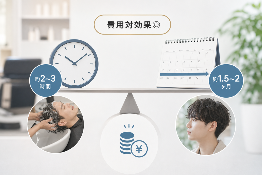 施術時間と持続性で見る費用対効果