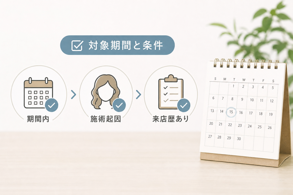無料やり直しの対象期間と条件の判断