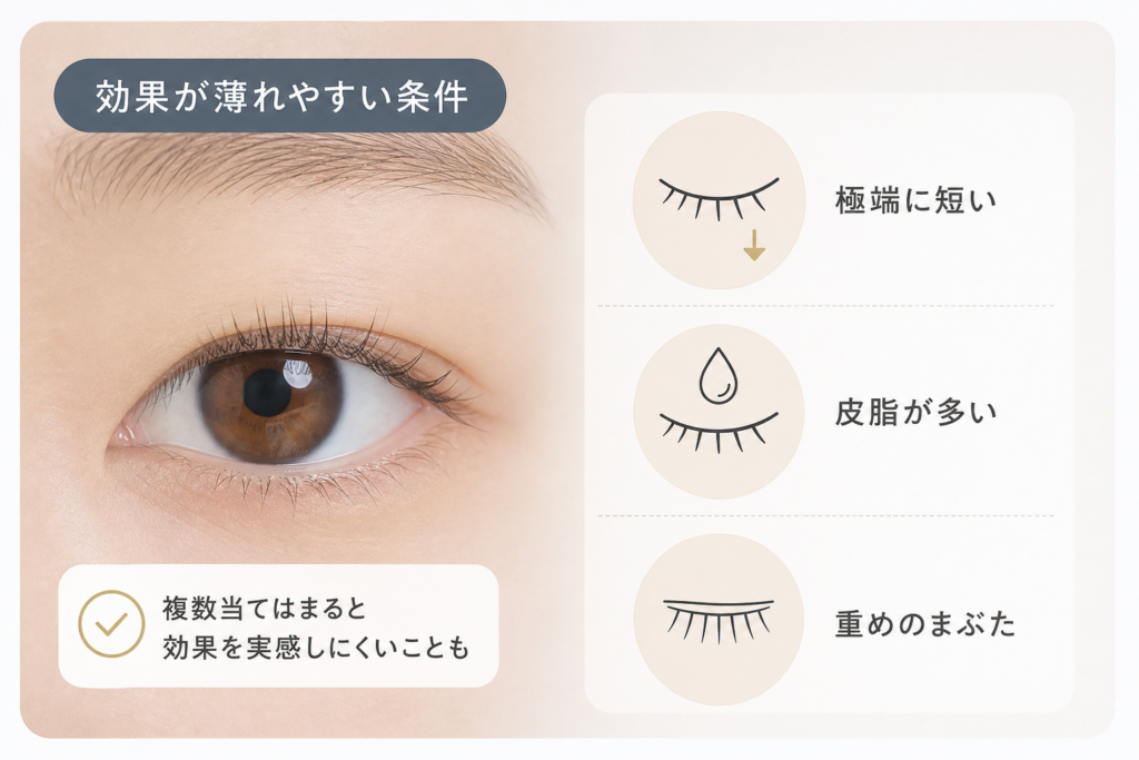 短い一重で効果が薄れやすい条件と判断基準