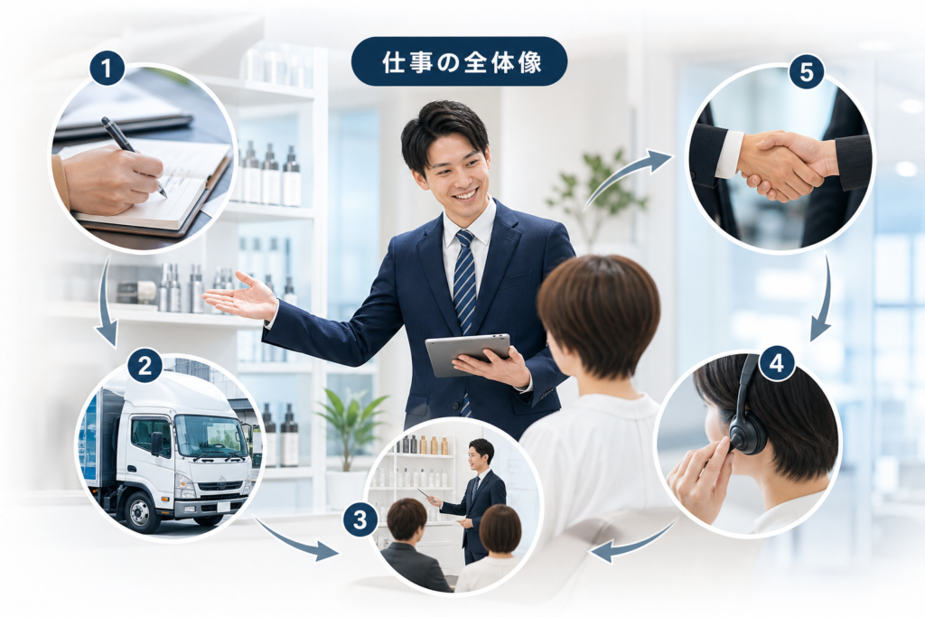 美容ディーラーの具体的な仕事内容を全体像から実務まで解剖