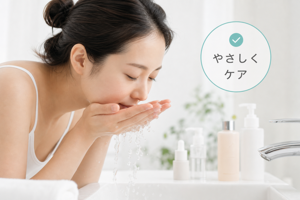 自宅でできる洗顔とスキンケアで腫れの回復をサポート
