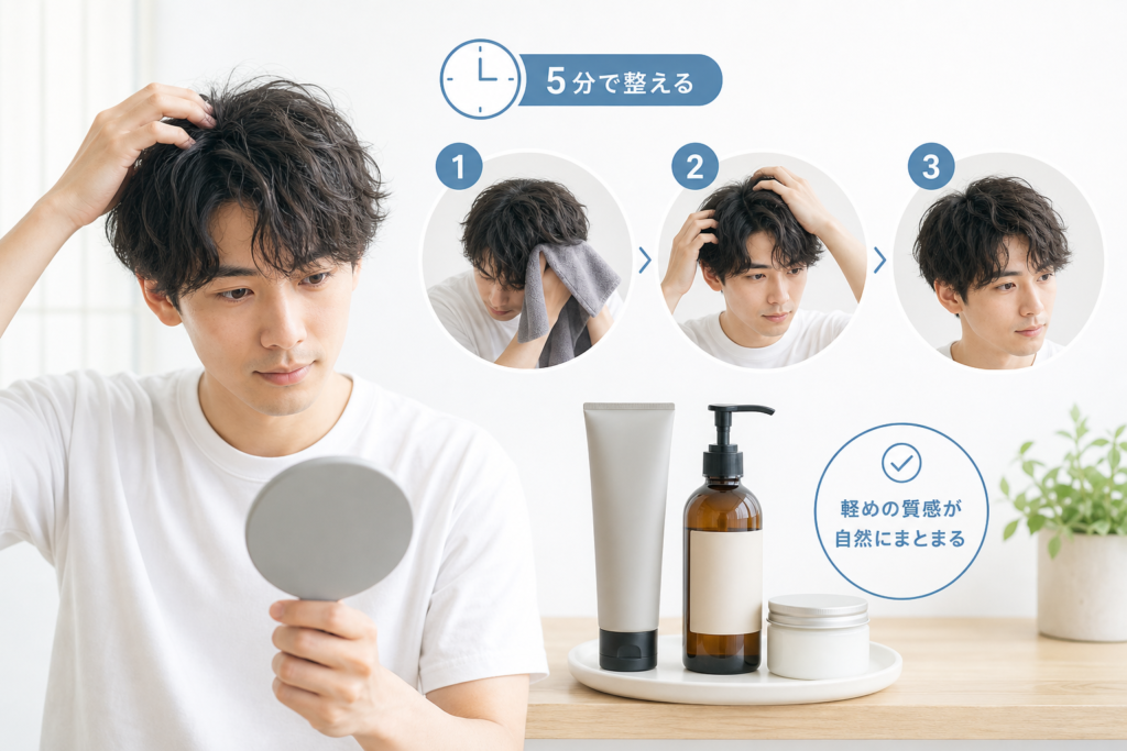 自宅で即実践できる5分時短セットとスタイリング剤の選び方