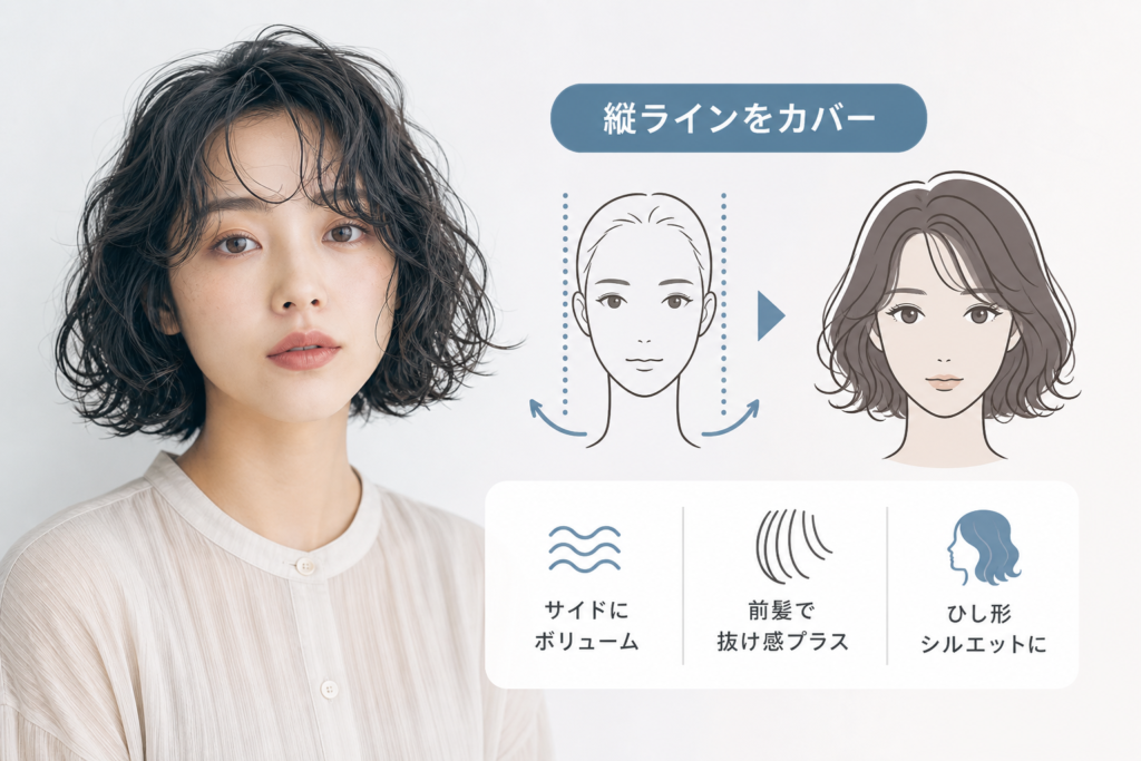 面長さん必見!強めパーマで顔型を活かした設計のコツ