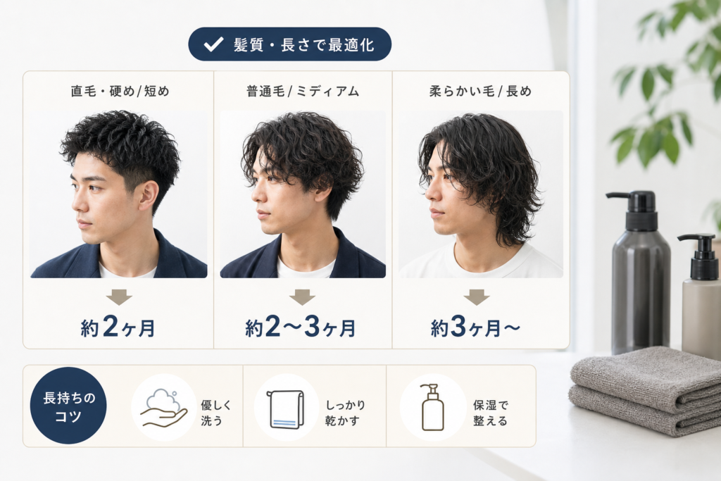 髪質と長さで異なる最適なパーマ頻度と長持ちテクニック
