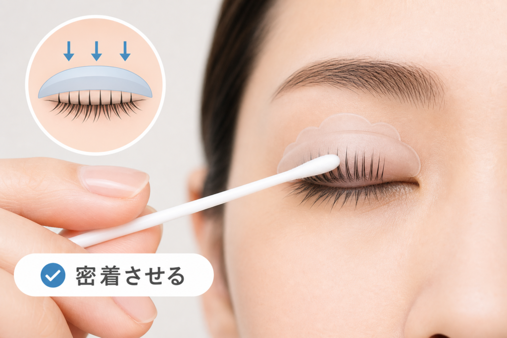 セルフまつ毛パーマでロットがつかない時の解決法