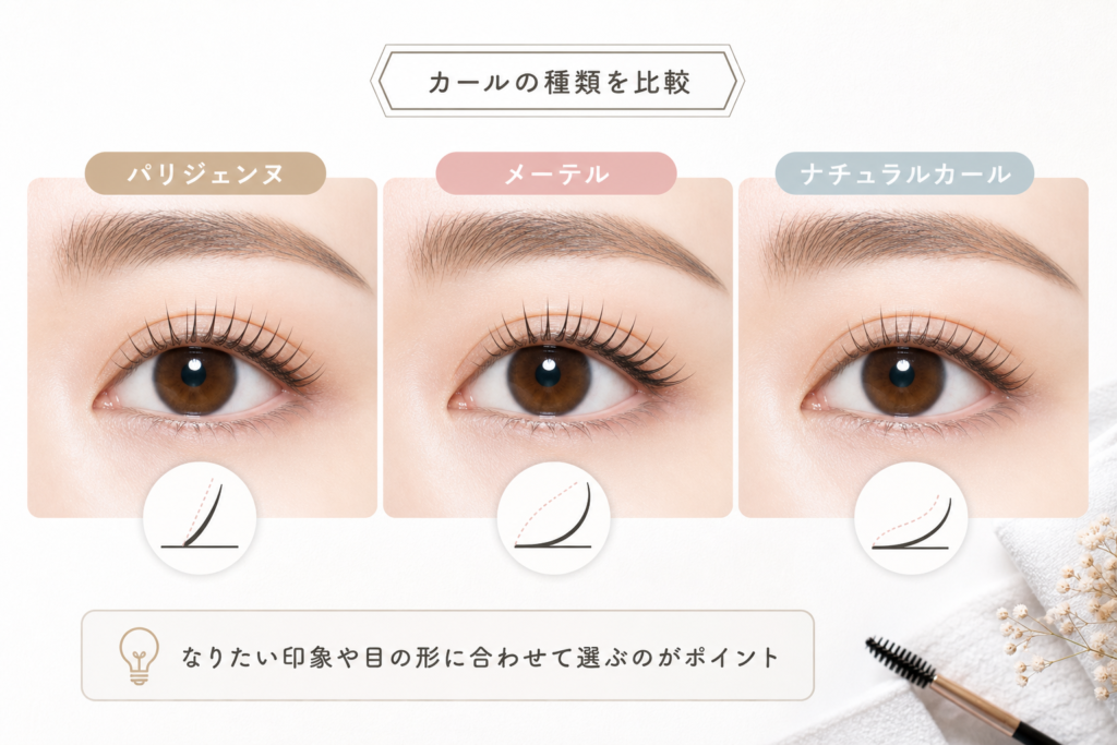 パリジェンヌやメーテルなど種類から選ぶまつ毛パーマの基礎ガイド