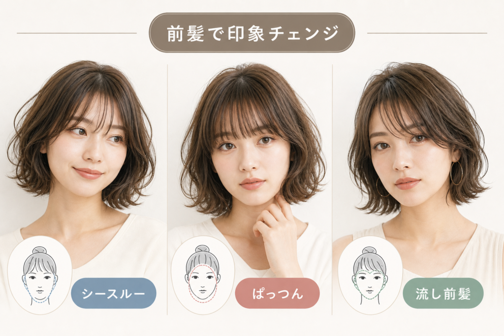 前髪の選び方で変わる印象｜あなたに似合う前髪診断