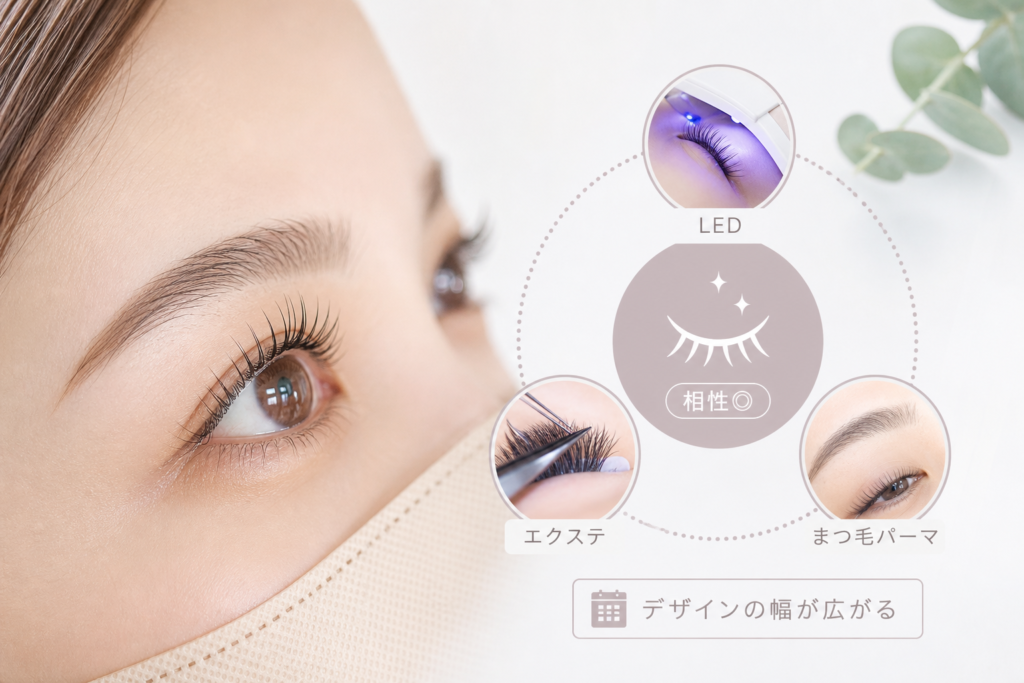 LEDやエクステと合わせるときの北谷サロン最新事情