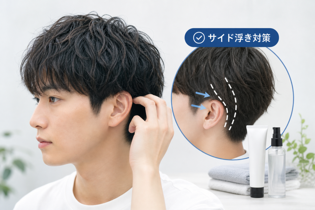 メンズ向けパーマ落とし市販おすすめとサイド浮き対策