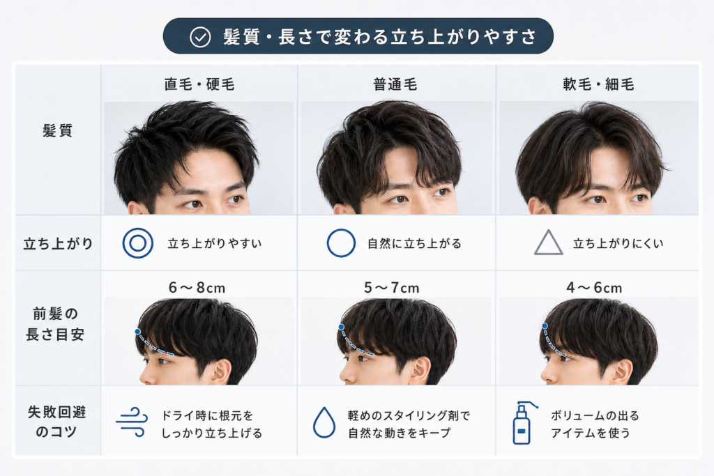 髪質・長さ別に見る前髪の立ち上がりやすさと失敗回避のコツ