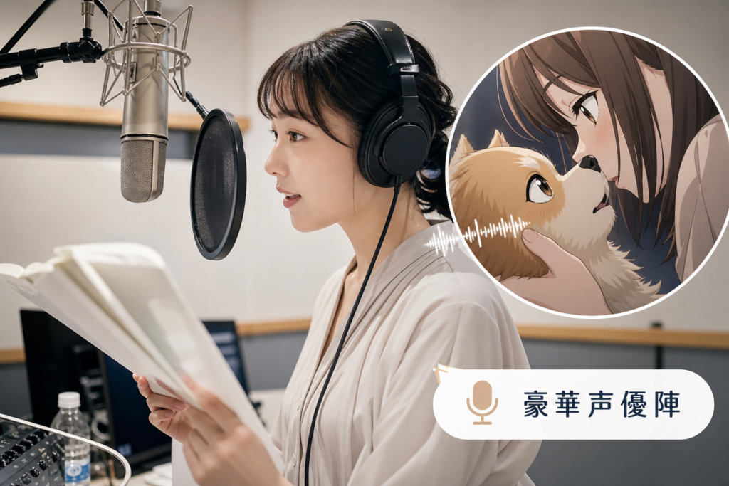 魅惑のキャラクターを彩る豪華声優陣の演技力と耳元で囁かれるような臨場感
