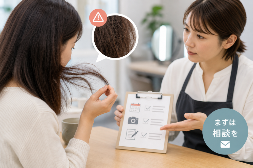 【結論】縮毛矯正でチリチリになったら保証期間を待たず施術店へ連絡する