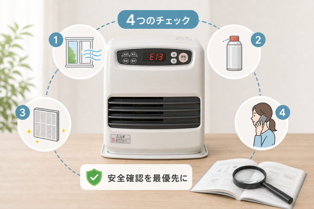 ダイニチのE13で利用者が確認できる四系統