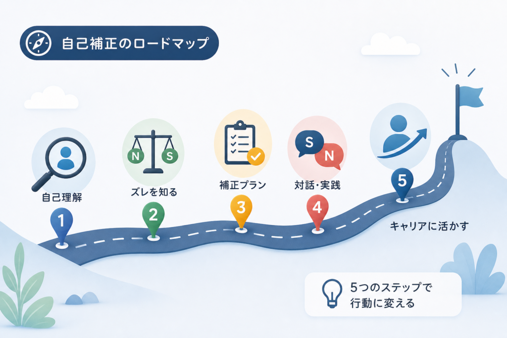 就活・キャリアに活かす「自己補正」のロードマップ