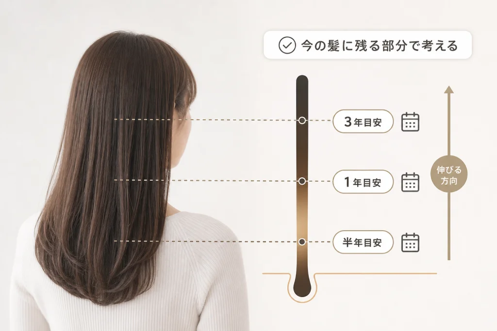 履歴は何年前まで？「今の髪に残る部分」で考える