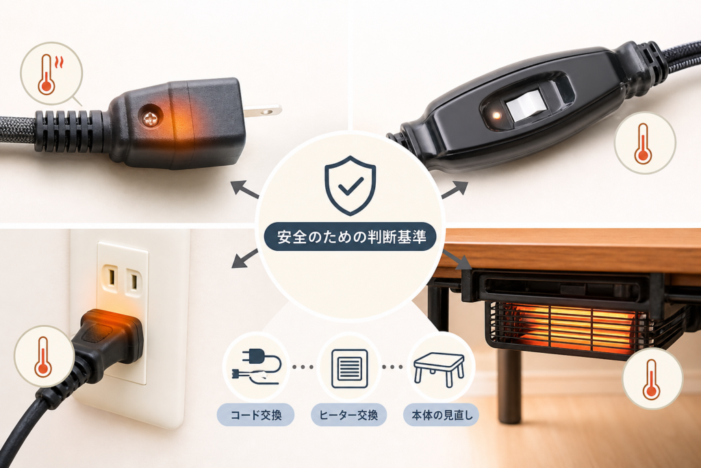 発熱した場所から相談先を分ける