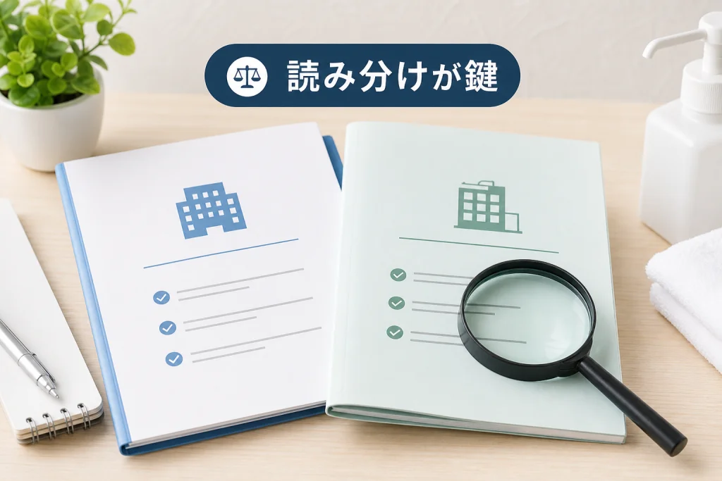 厚生労働省の衛生管理要領と自治体の施設基準をどう読み分けるか