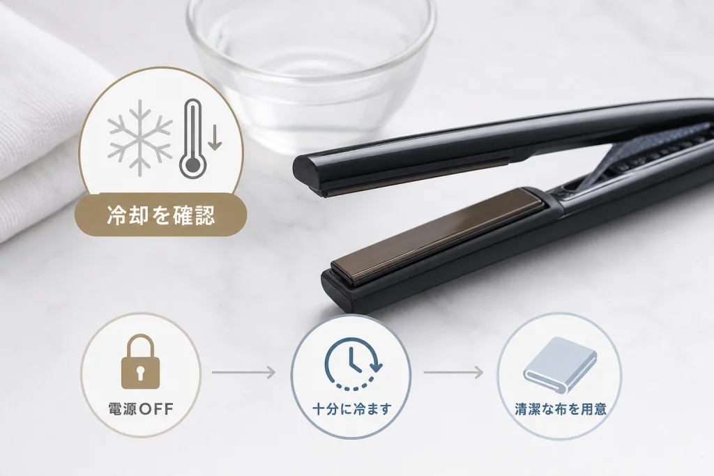 掃除を始める前の準備と冷却の注意点