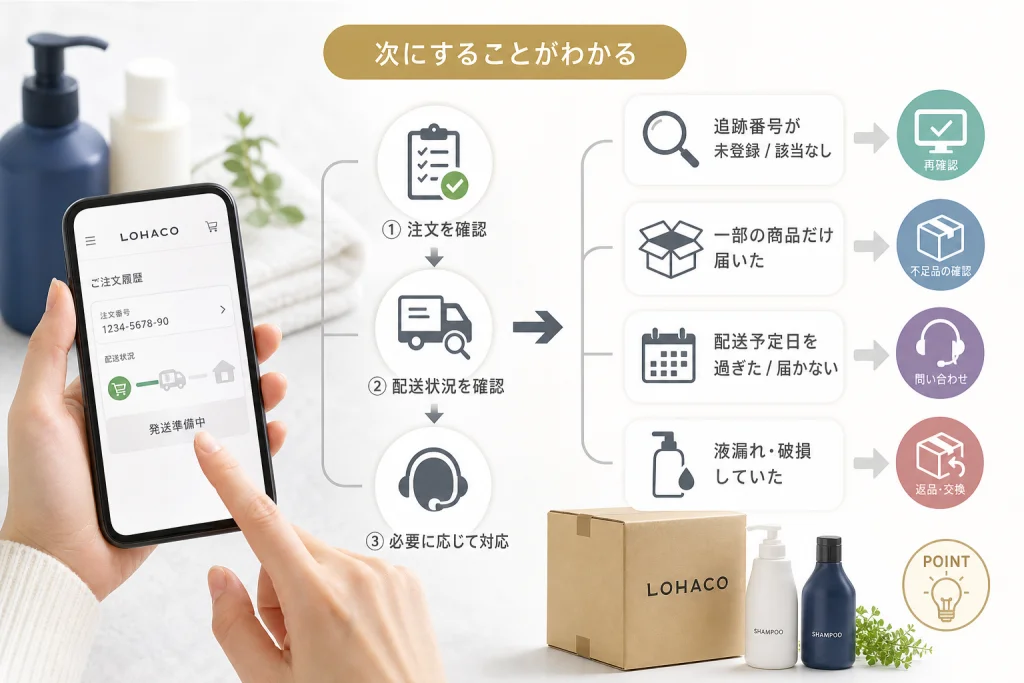 注文ステータスから次にすることを判断する
