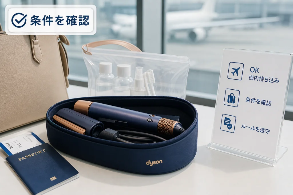飛行機に持ち込める?ダイソン公式と航空会社の条件を確認