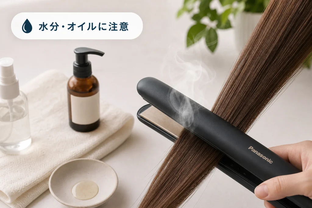 髪の水分やヘアオイルが関係するケース